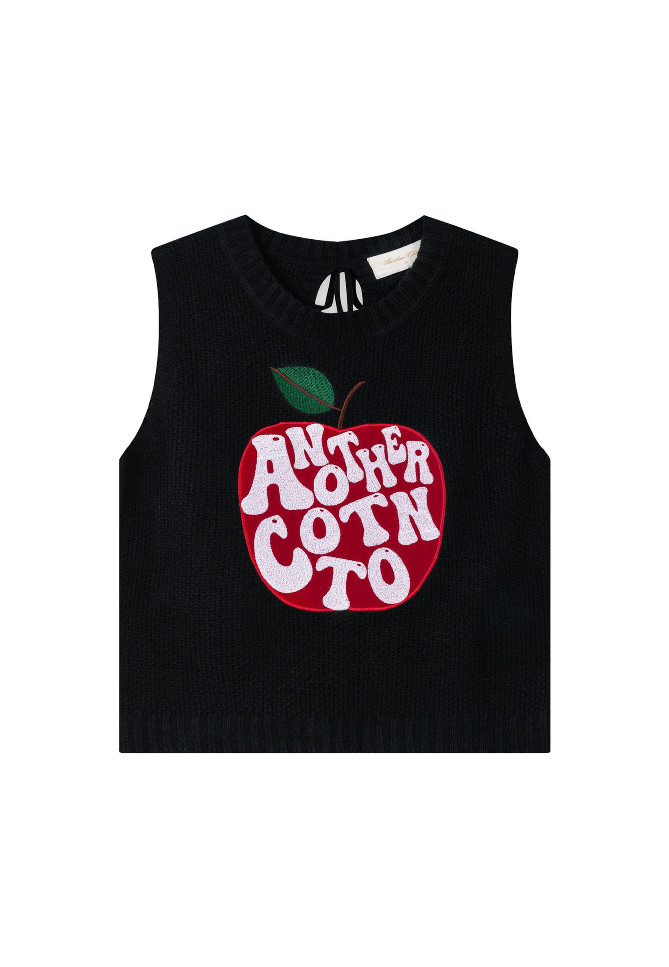 Another Cotton Lab - Pullover 'Apple' em preto: frente