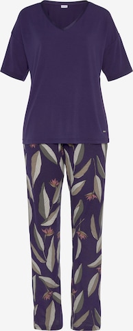 LASCANA Pajama in Purple: front