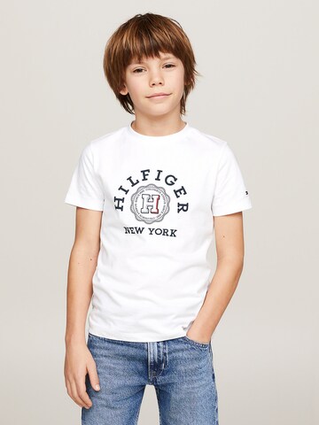 T-Shirt TOMMY HILFIGER en blanc : devant