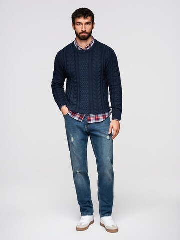 Ombre Regular Jeans in Blauw