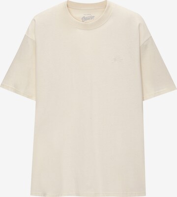 Pull&Bear Shirt in Beige: front