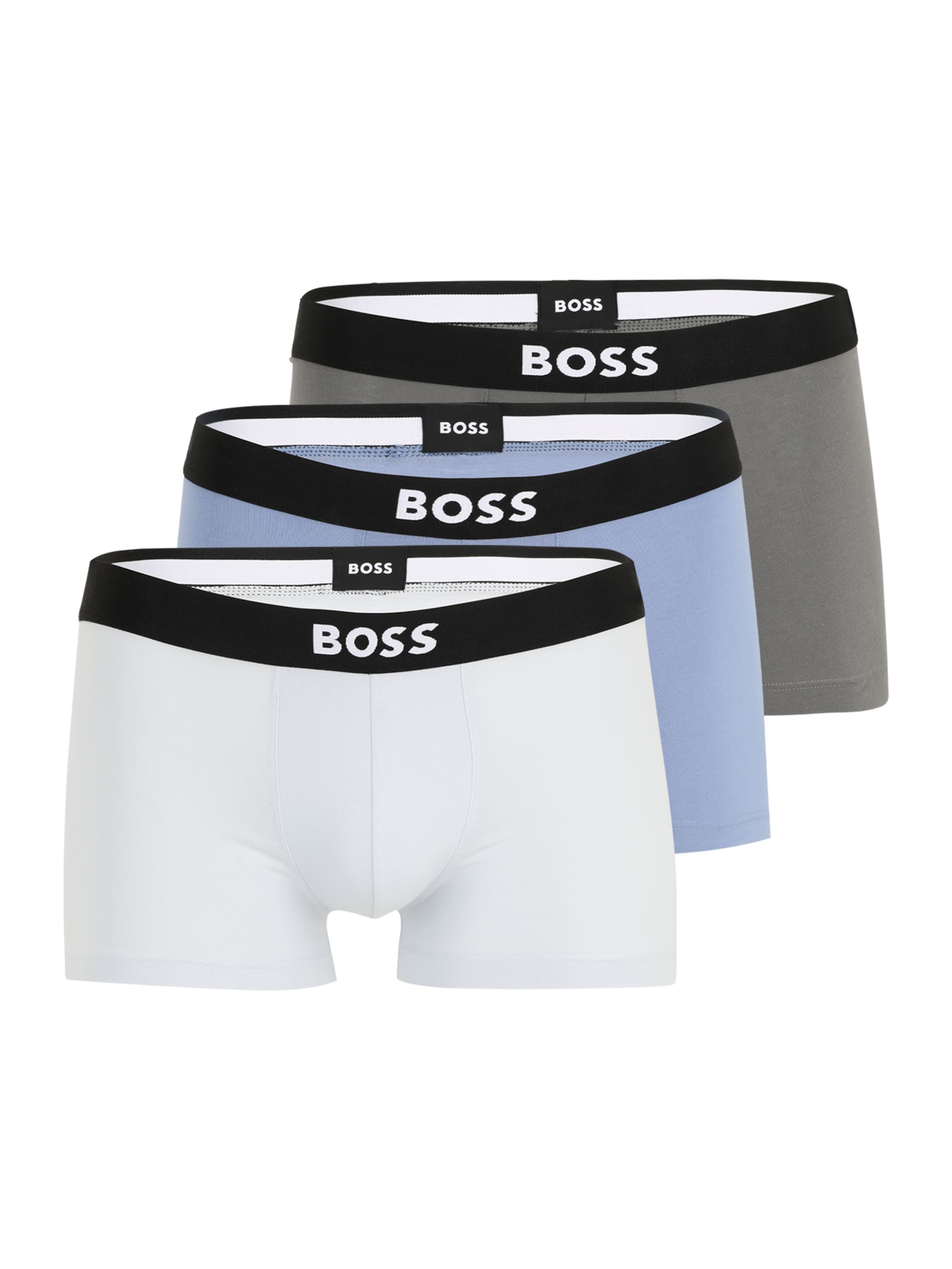 BOSS - Calzoncillo boxer 'David Beckham' en azul: frente