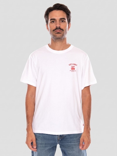 LEVI'S ® T-Shirt 'SS RELAXED FIT TEE ROLL MODELS WHITE' en S en blanc, Vue avec produit
