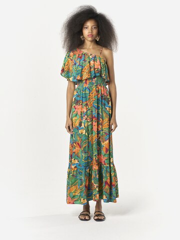 KOROSHI Καλοκαιρινό φόρεμα σε πράσινο: μπροστά