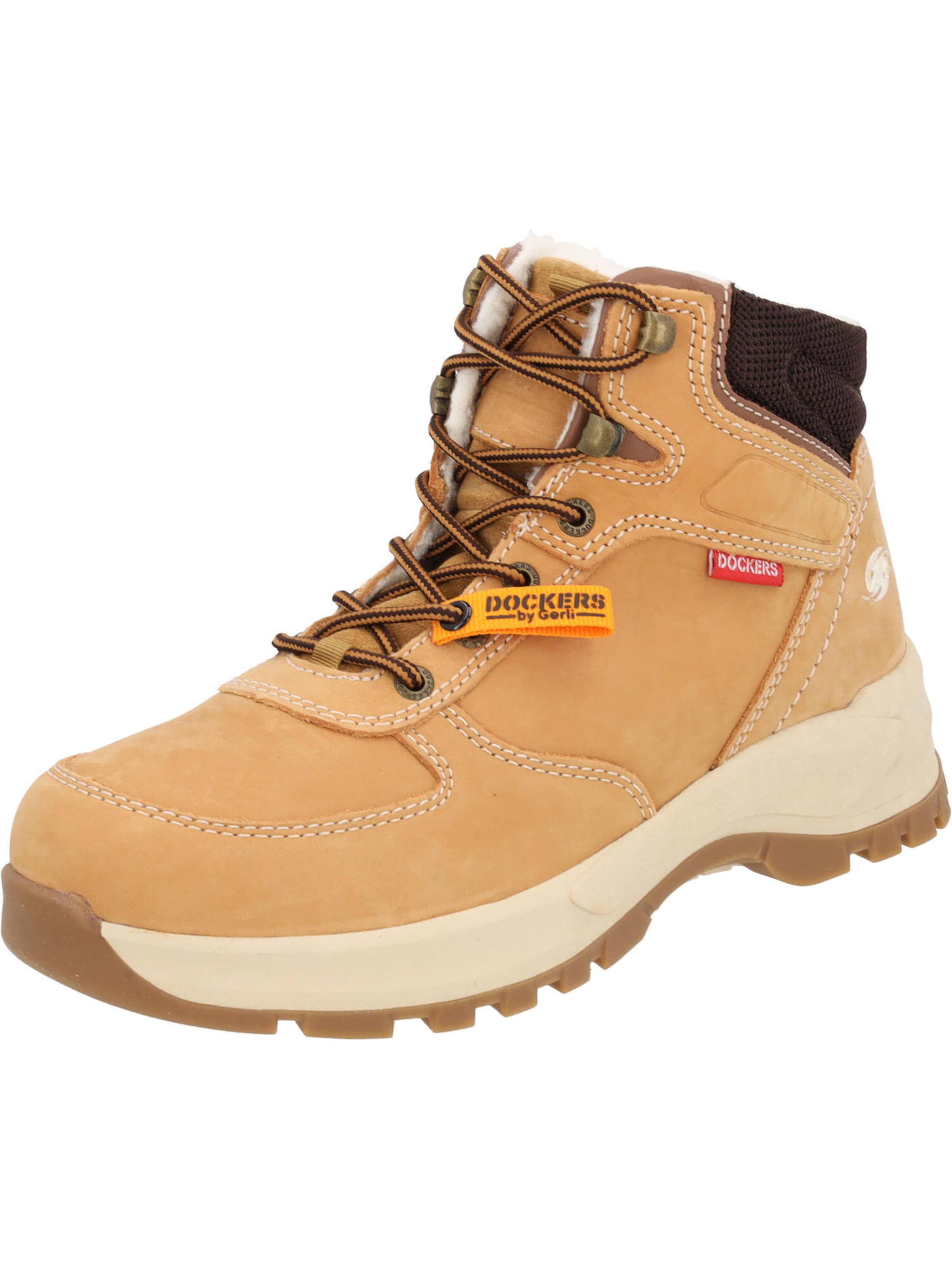 Boots stringati di Dockers by Gerli in beige: frontale