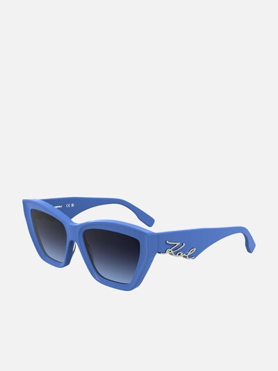 Karl Lagerfeld Zonnebril in 55 in de kleur Blauw, Productweergave