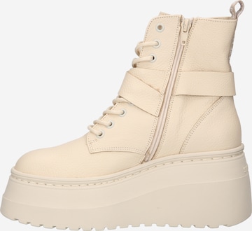 STEVE MADDEN Lace-Up Ankle Boots 'Pinaco' in White