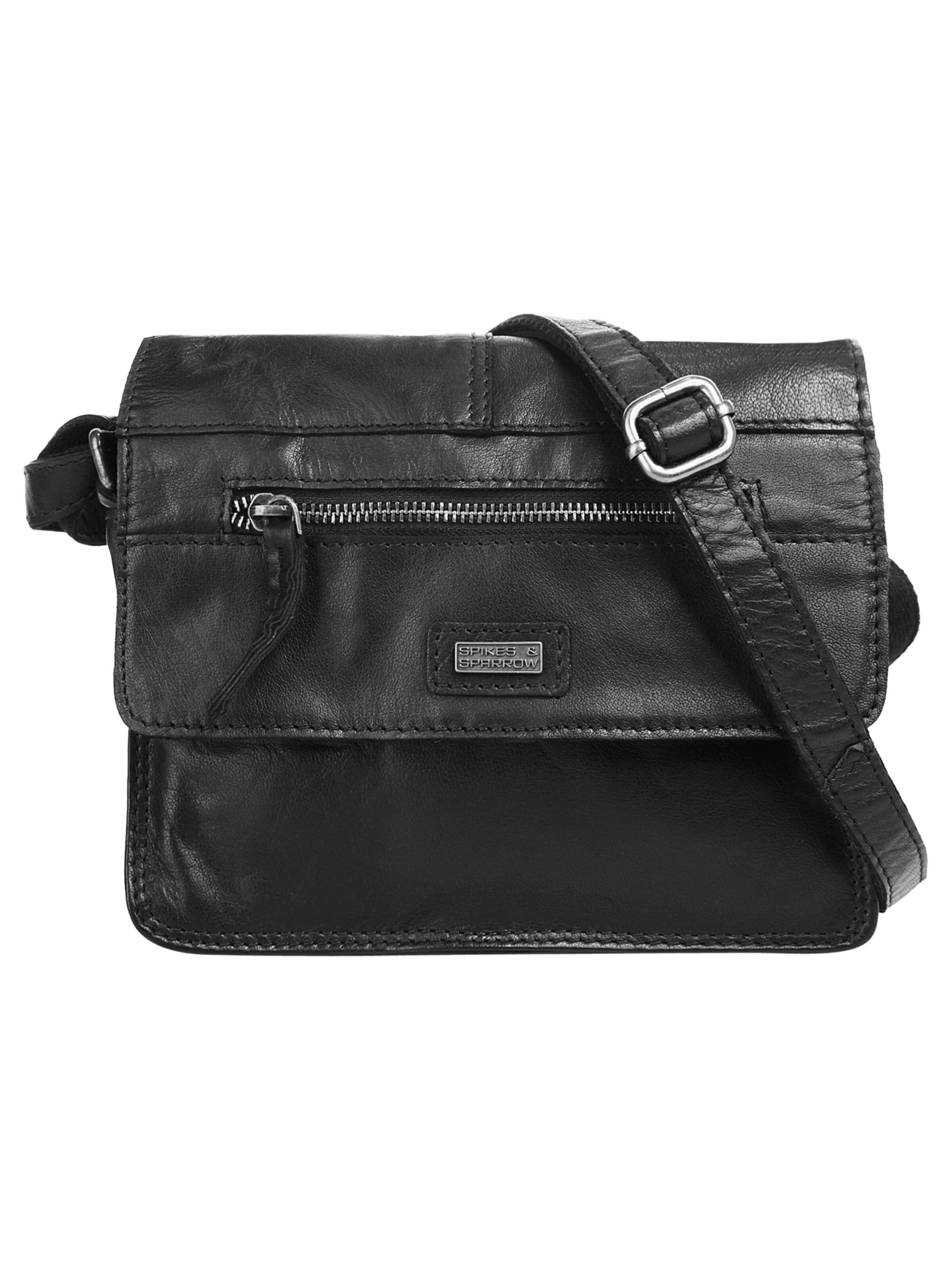 Spikes & Sparrow - Bolso de hombro en negro: frente