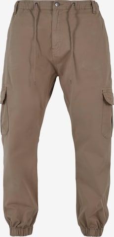 DEF Tapered Cargobroek 'Kindou' in Beige: voorkant