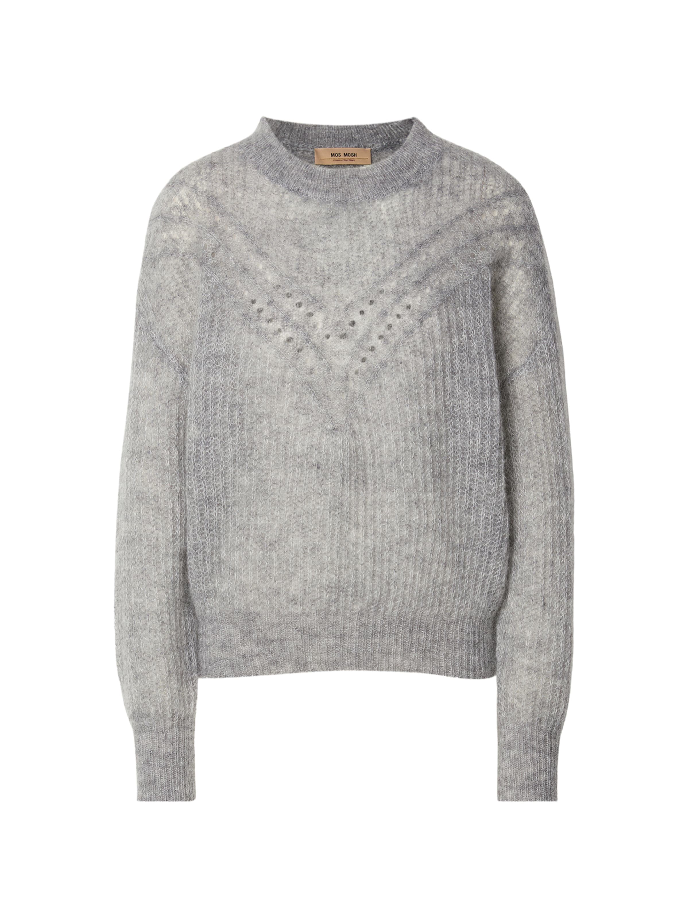 MOS MOSH Πουλόβερ 'Sigva' σε γκρι: μπροστά