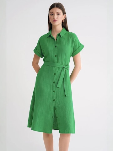 Robe-chemise 'Midi' MixRay en vert