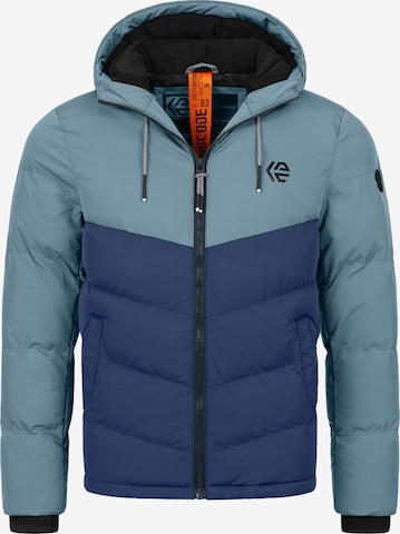 INDICODE JEANS Winter jacket 'Agiotis' in Blue: front