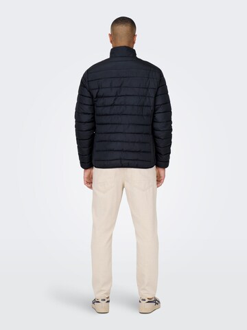 Only & Sons Between-season jacket 'BRON' in Blue