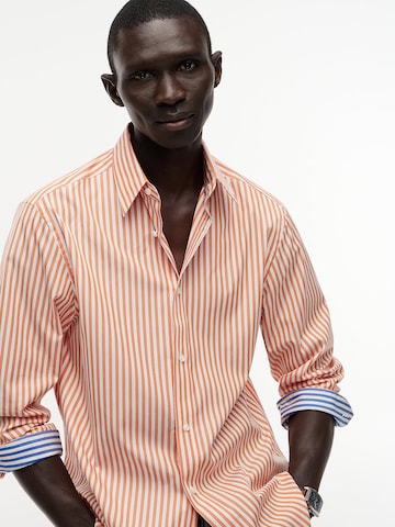 TOMMY HILFIGER Comfort Fit Hemd 'New York' in Orange