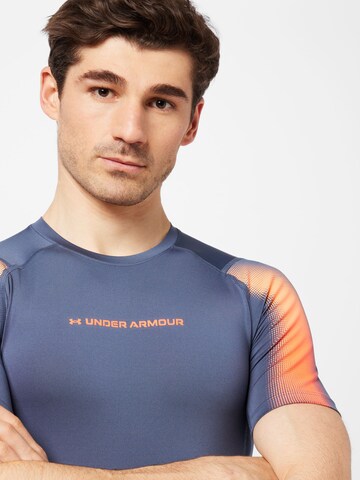 UNDER ARMOUR Функционална тениска 'Novelty' в сиво