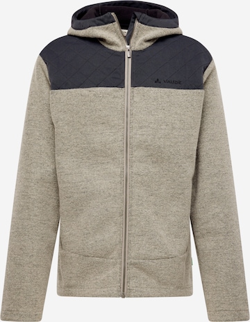 VAUDE Funktionele fleece-jas 'Tinshan' in Beige: voorkant