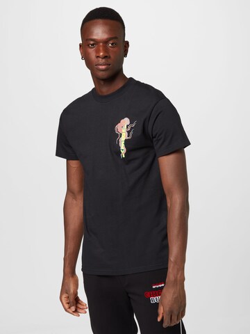 Obey Shirt 'Dragon' in Zwart: voorkant