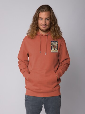 Sweat-shirt 'Tarot The Emperor' Watapparel en marron : devant