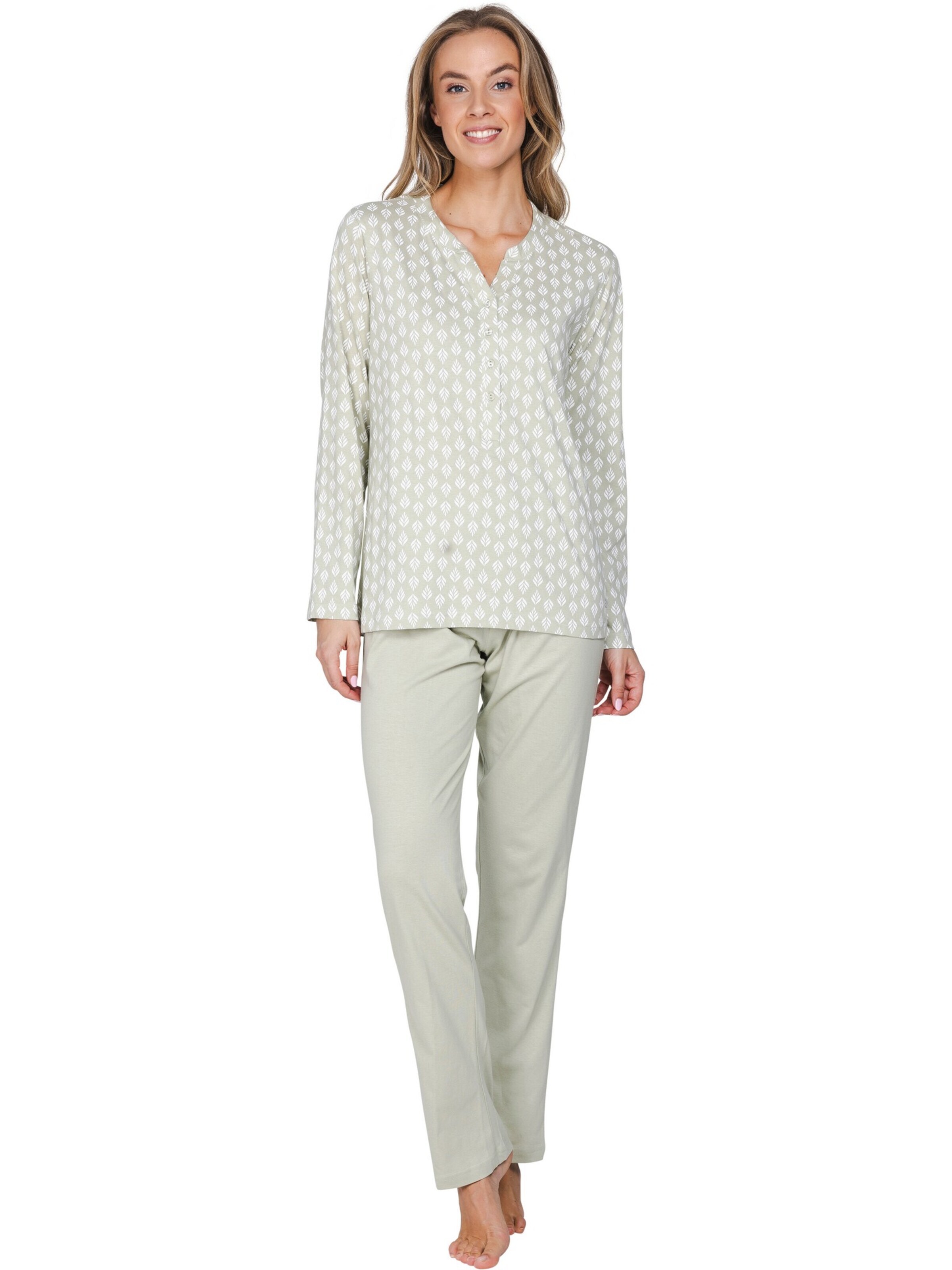 Pastunette Pyjama 'Sage Serenity'‌‌‌‌‌‌ in Grün
