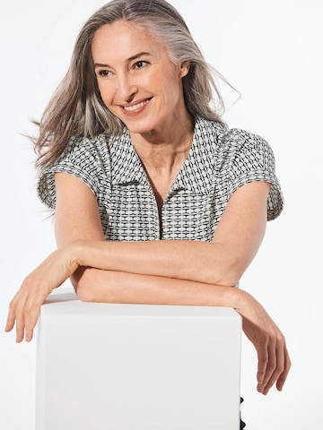 Goldner Shirt in Grau