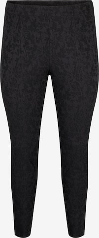 Zizzi Slimfit Spodnie w kolorze czarny: przód