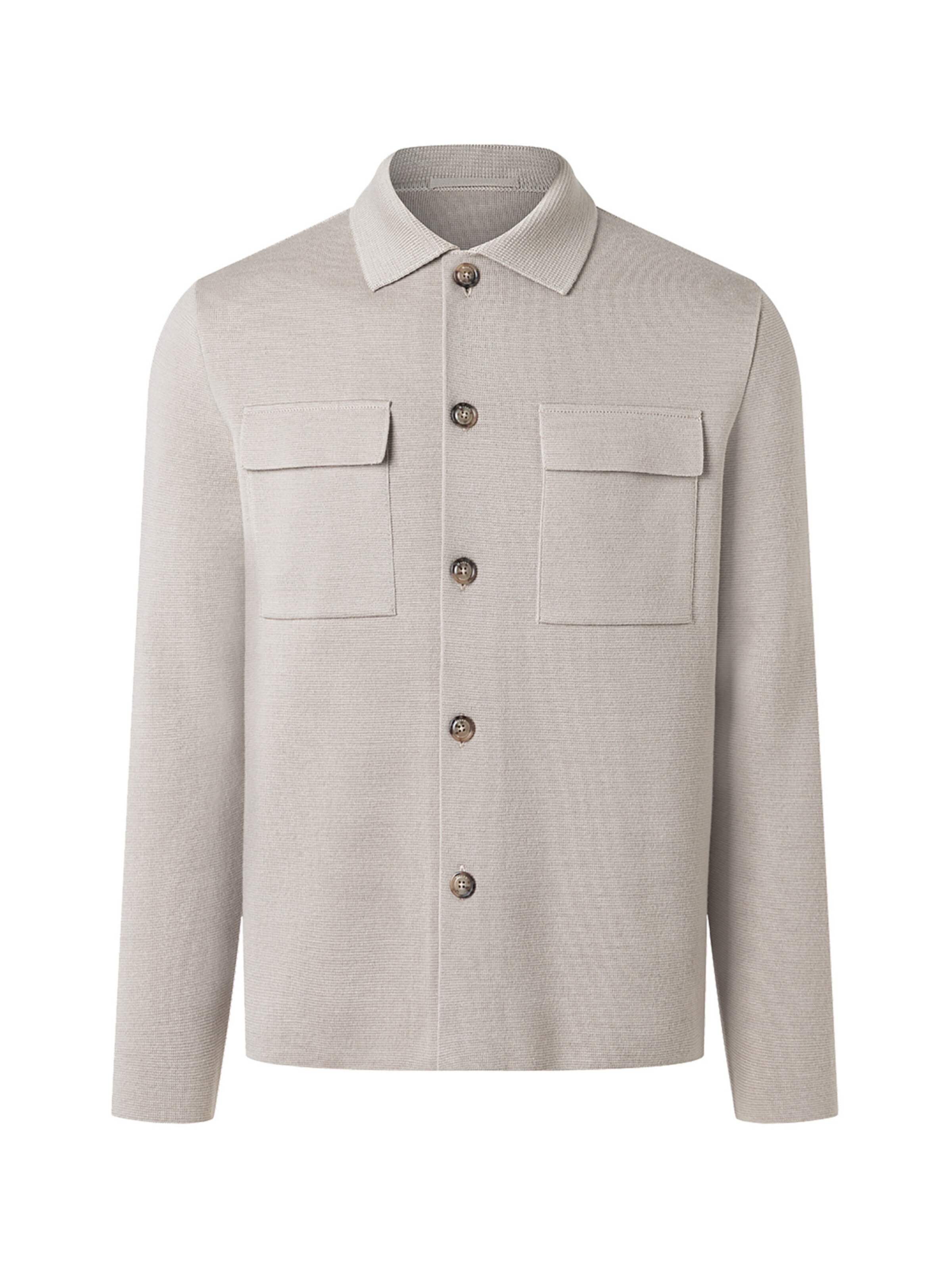MAERZ Muenchen Knit cardigan in Beige: front