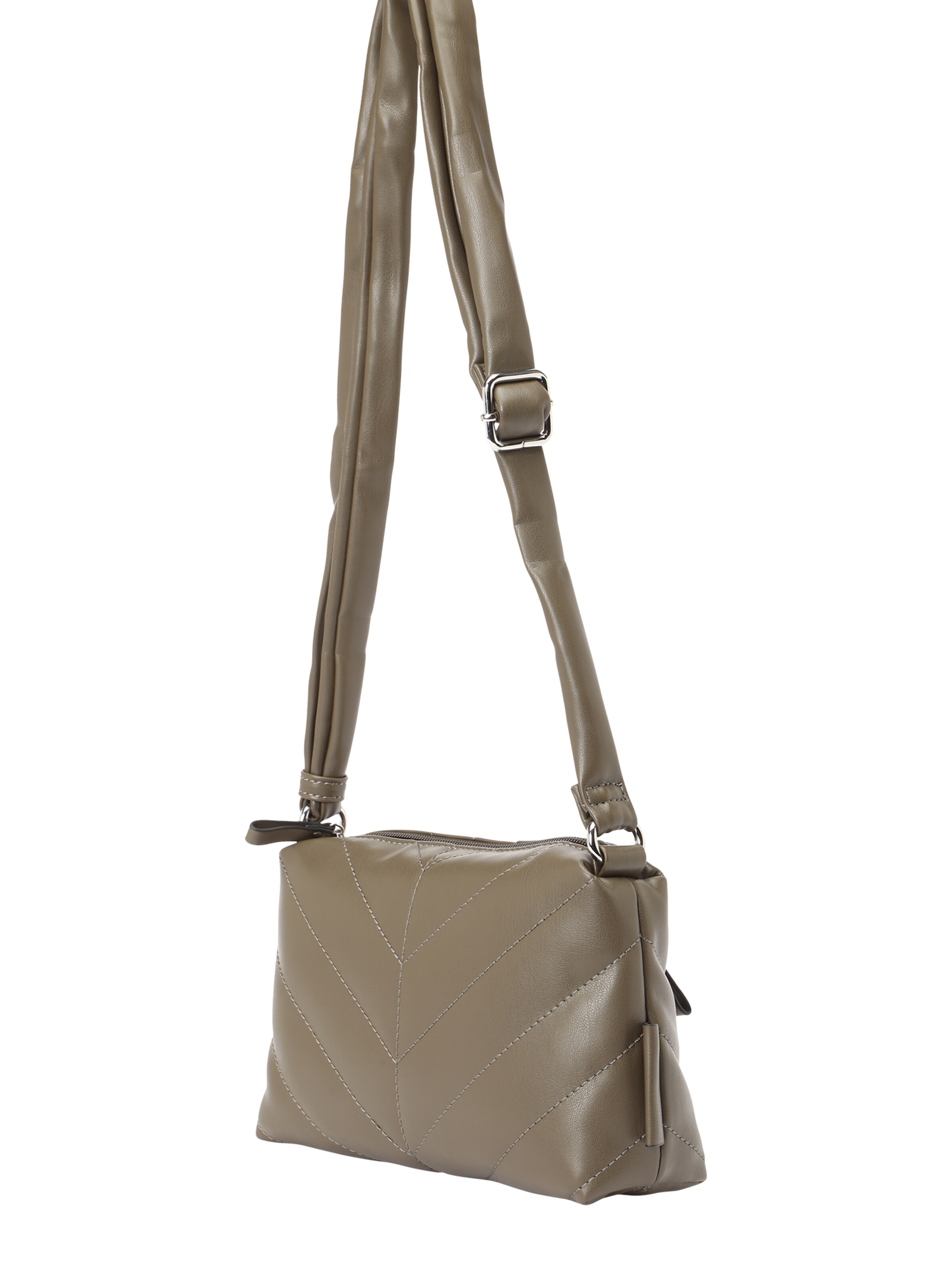 TOM TAILOR Crossbody Bag 'Cate' in Green: front