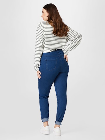 Zizzi Skinny Jeans pajkice 'ALMA' | modra barva