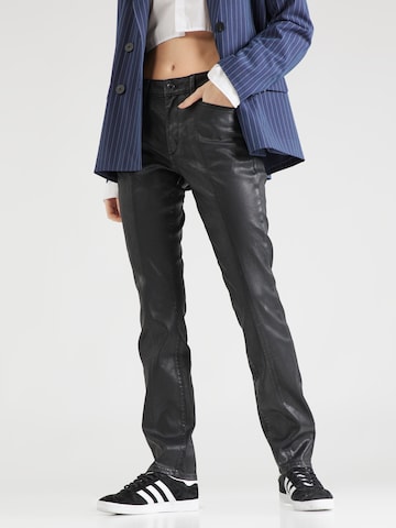 Coupe slim Pantalon G-Star RAW en noir : devant