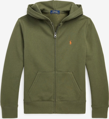 Polo Ralph Lauren Zip-Up Hoodie in Green: front