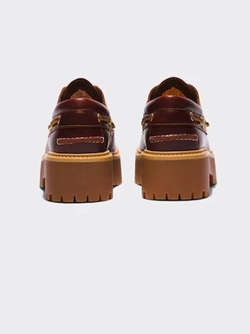 TIMBERLAND Mocassins 'Scarpa Da Barca Women's Stone Street Burgundy' in Rood
