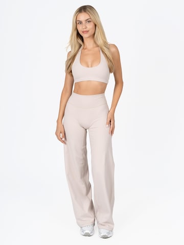 dayr Wide leg Workout Pants 'Wide Leg Pants' in Beige