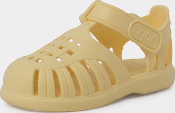 Claquettes / Tongs IGOR en jaune : devant