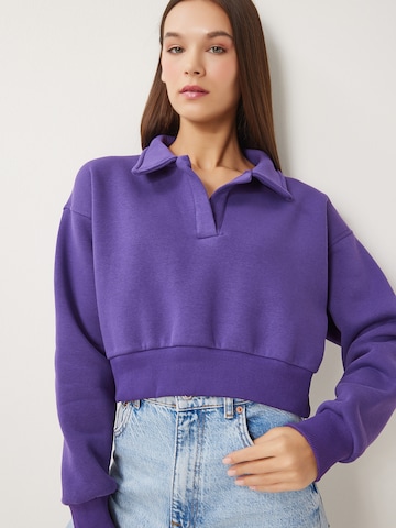 Happiness İstanbul Μπλούζα φούτερ σε λιλά: μπροστά