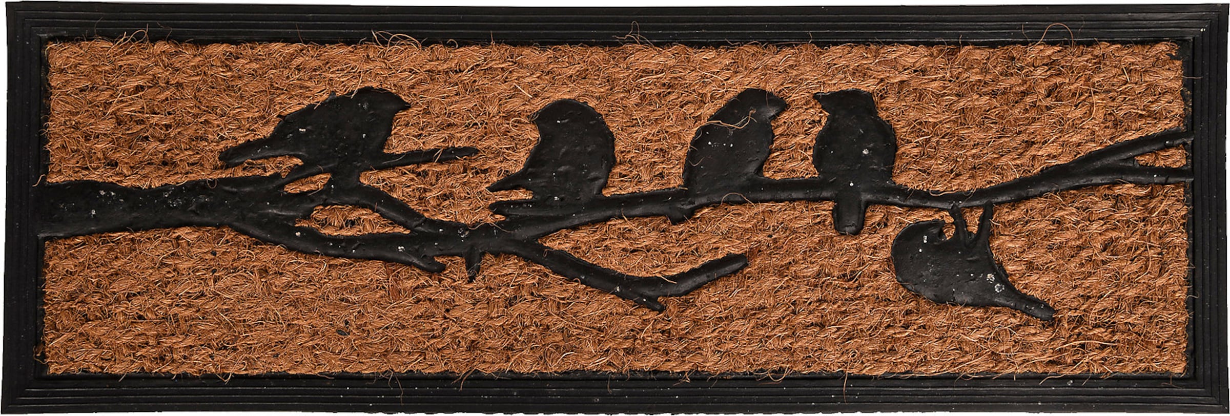 esschert design Fußmatte Vögel auf Ast in Braun 