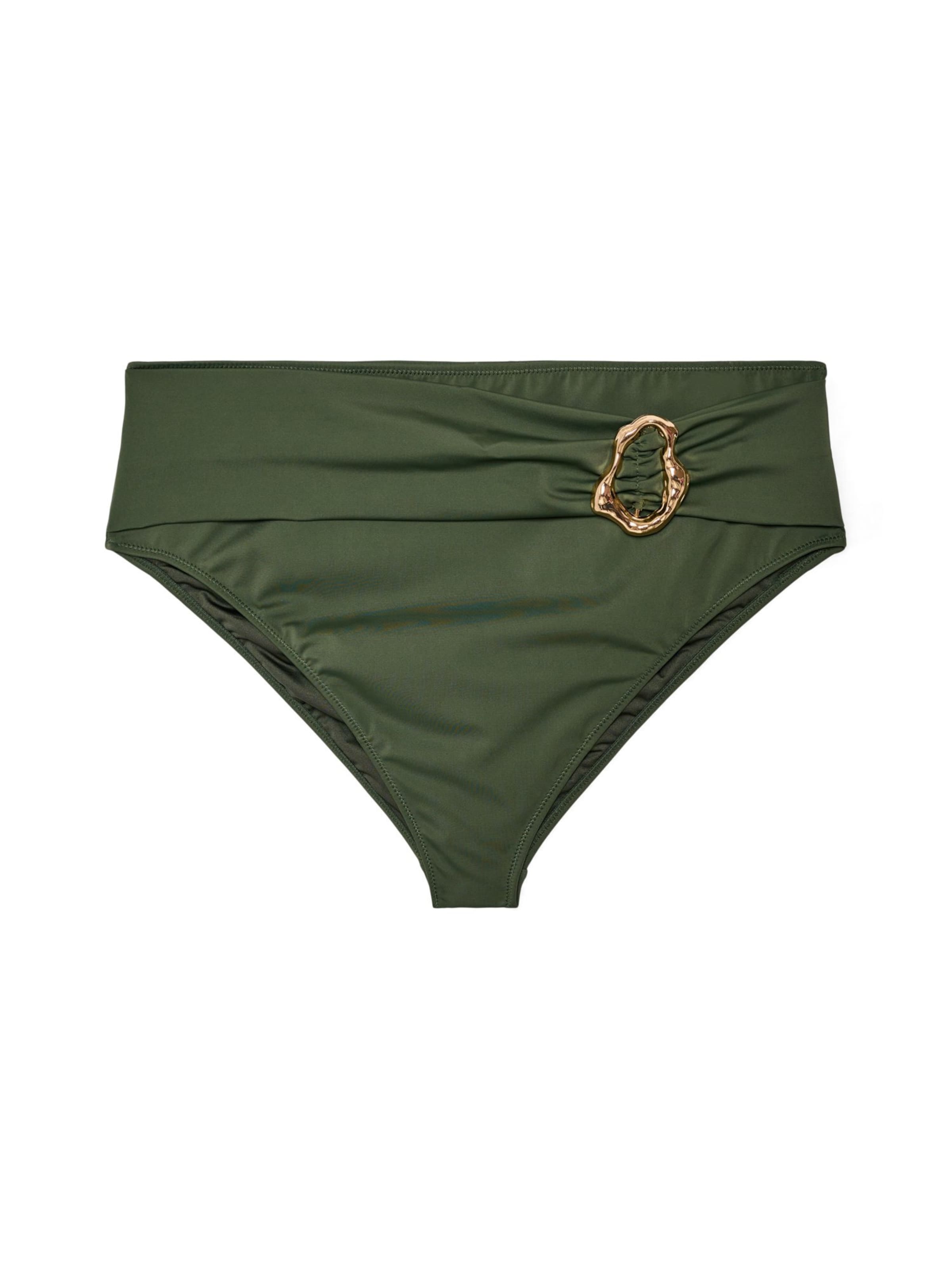 zaļš Swim by Zizzi Bikini apakšdaļa 'Bliss': no priekšpuses