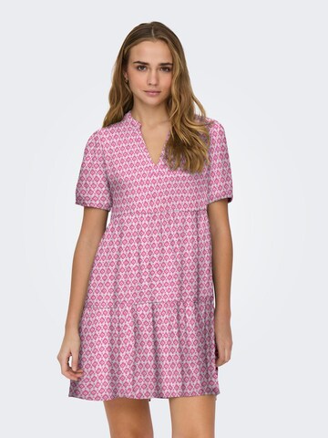 Robe 'NORA' ONLY en rose : devant