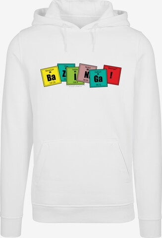 F4NT4STIC Sweatshirt 'Bazinga' in Weiß: predná strana