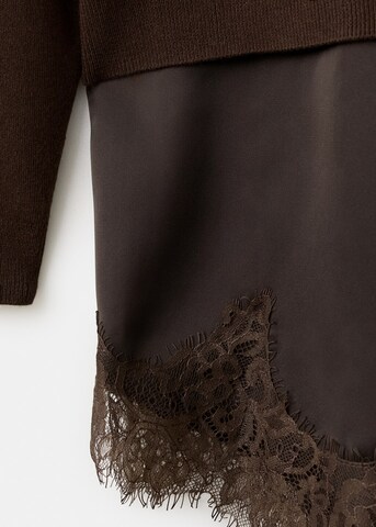 MANGO Pullover 'Nat' in Braun