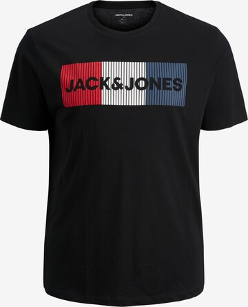 Jack & Jones Plus Shirt in Zwart: voorkant