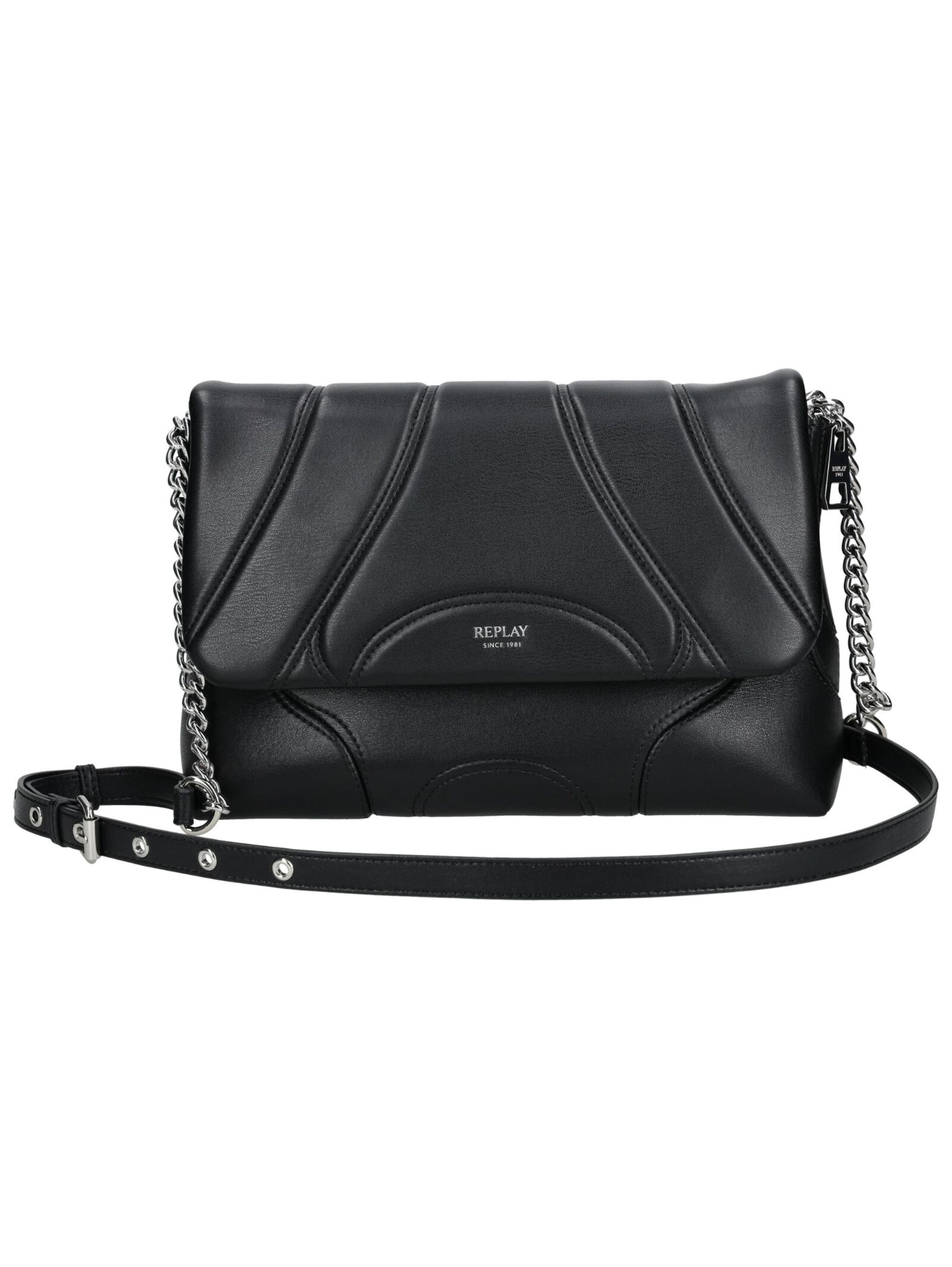 Borsa a tracolla di REPLAY in nero: frontale