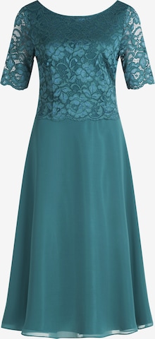 Robe de cocktail Vera Mont en vert : devant