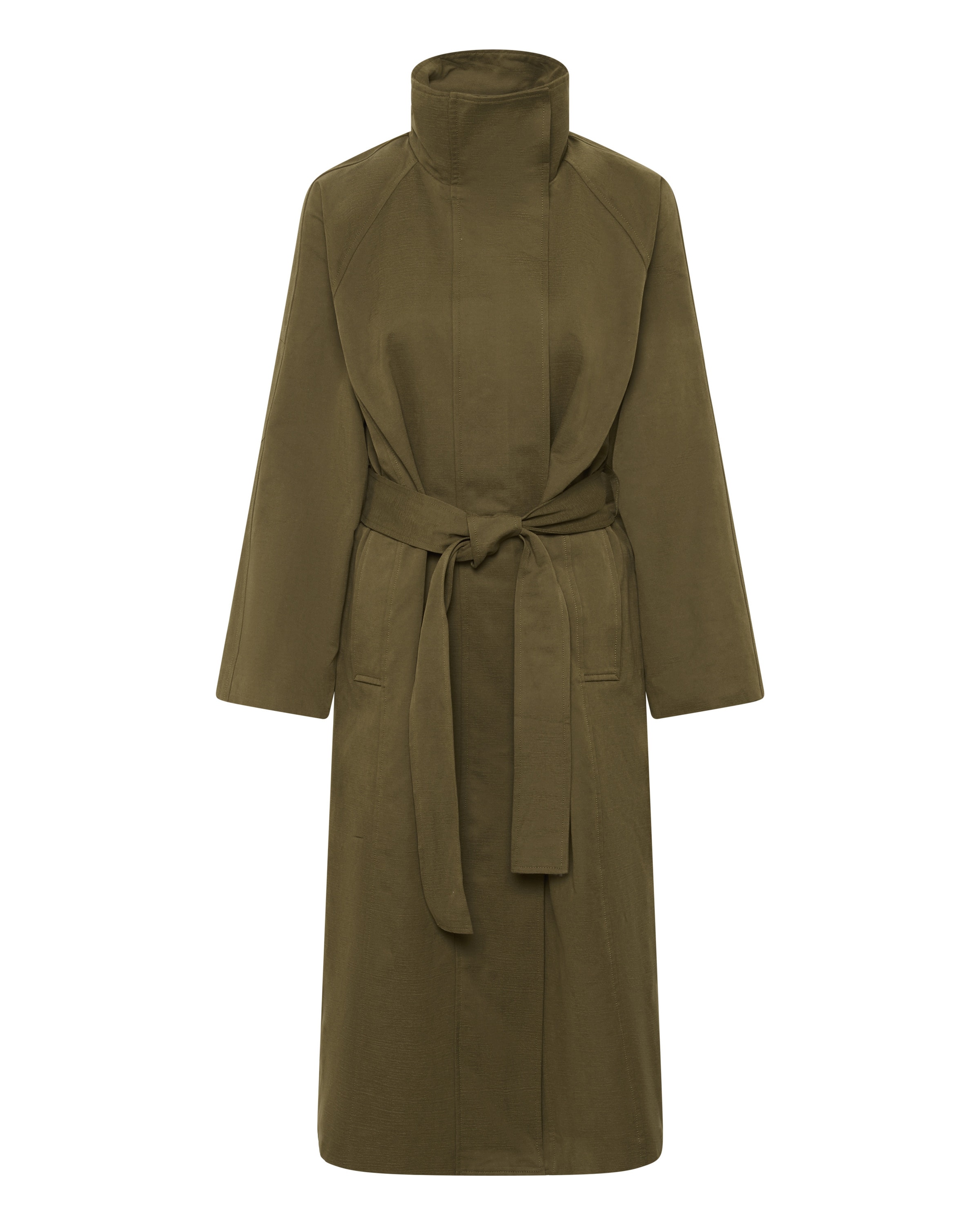 My Essential Wardrobe Manteau mi-saison 'MWLyon' en olive, Vue avec produit