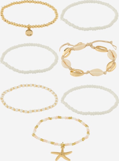 STEVE MADDEN Náramek - zlatá / bílá, Produkt