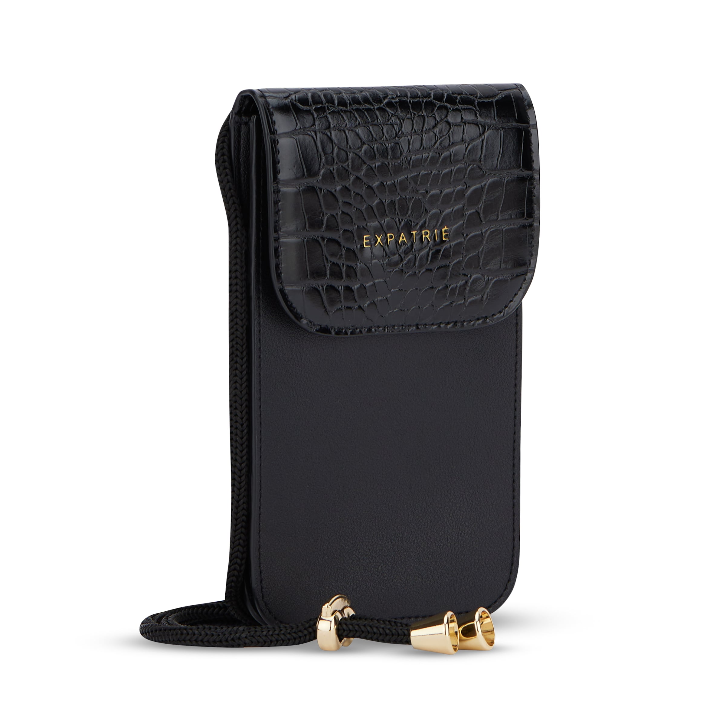 juoda Expatrié Rankinė su ilgu dirželiu 'Amelie'