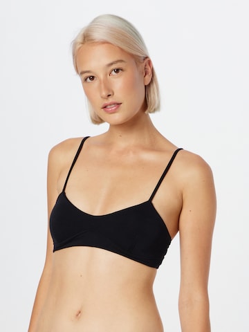 Free People Bralette Bra 'ONE STEP AHEAD' in Black: front