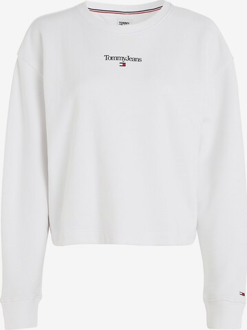 Tommy Jeans Sweatshirt in Weiß: predná strana