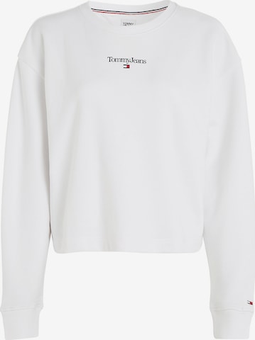 Tommy Jeans Sweatshirt in White: front