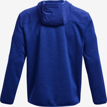 UNDER ARMOUR Athletic Zip-Up Hoodie 'Essential' in Blue