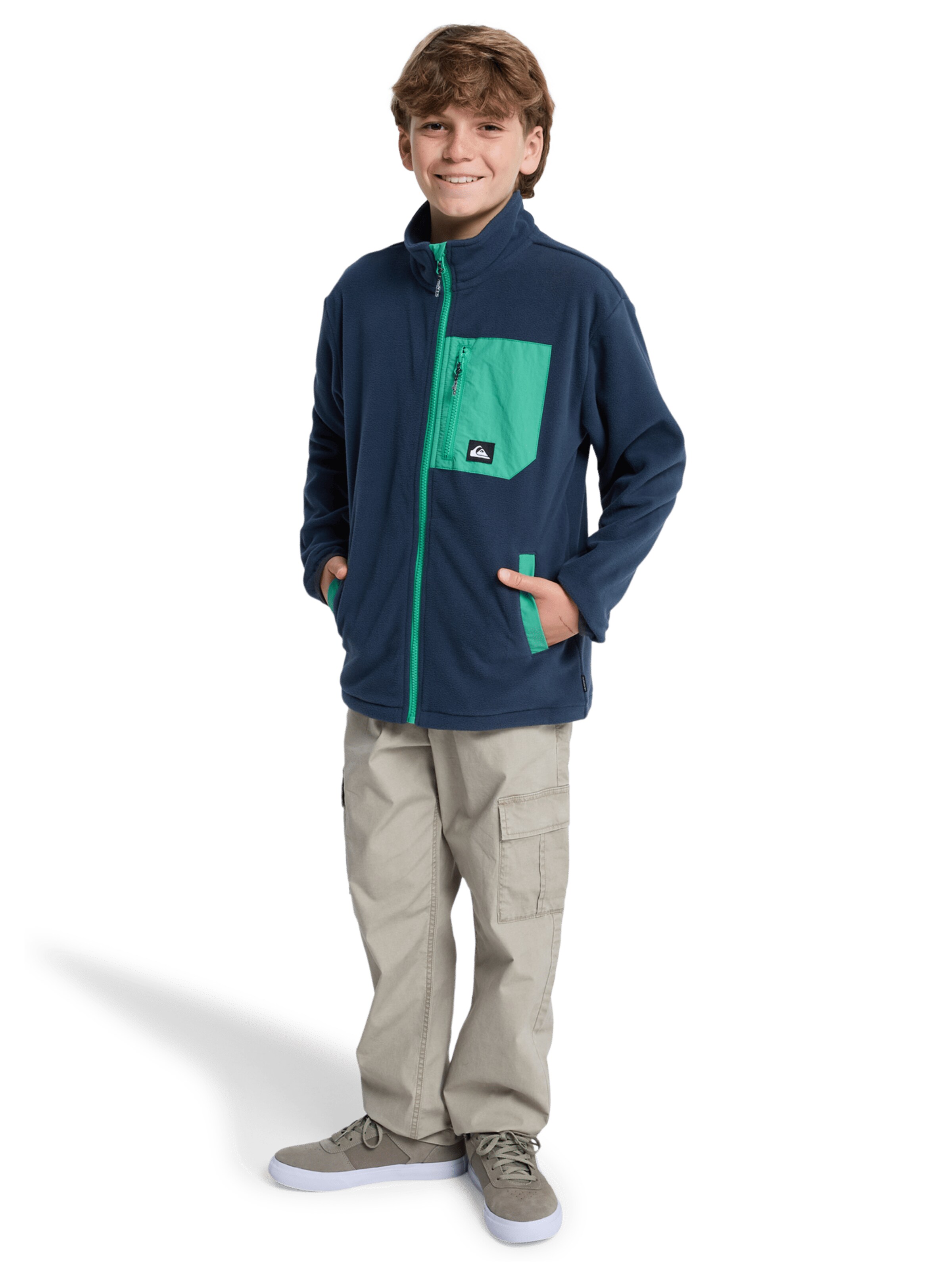 QUIKSILVER Fleecesweatshirt 'Ice Field' in Blau
